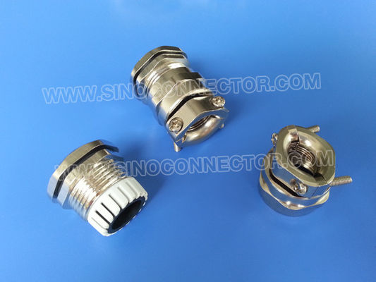 Waterproof IP68 Metal Cable Gland PG7~PG48 / M12~M64 with Strain Reliever (Clamping Device)