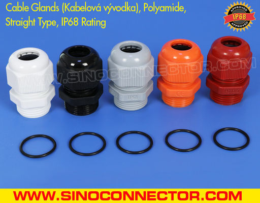 PG7-PG48 Nylon Adjustable Cable Glands, PG Plastic Compression Glands IP68 Connectors for Electric Equipment